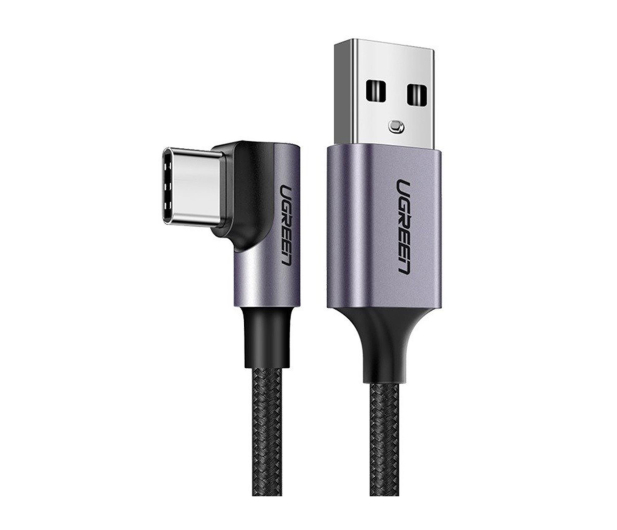 UGREEN Kabel USB do USB-C kątowy US284 3A 3m czarny - 1489128 - zdjęcie